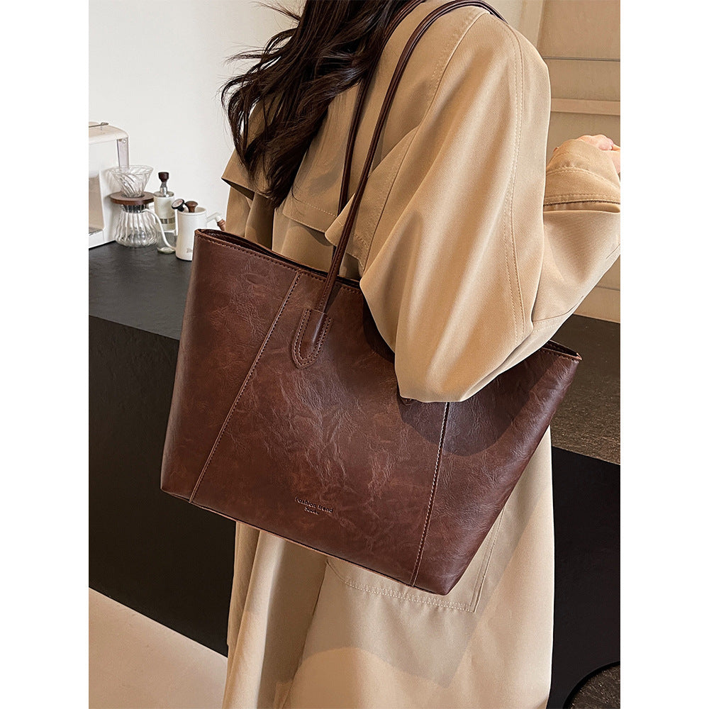 Premium Leather Tote Bag Bowlift
