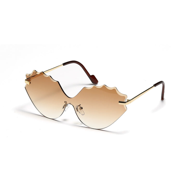Women's Sunglasses with Unique Wave Design Bowlift