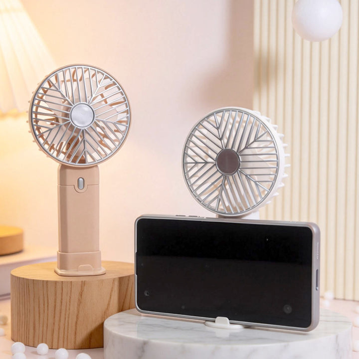 Women Portable USB Hand Fan with Flexible Tilt Bowlift