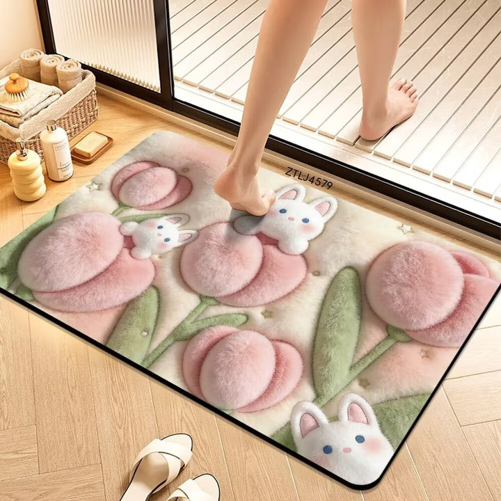 Plush Money-Themed Bath Mat Bowlift