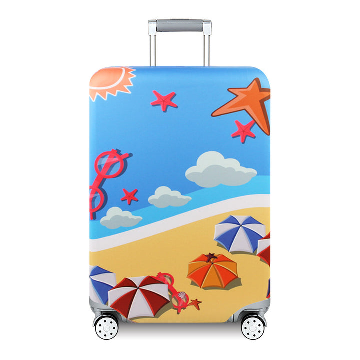 Women's Hard Shell Suitcase with Exotic Plant Pattern Bowlift