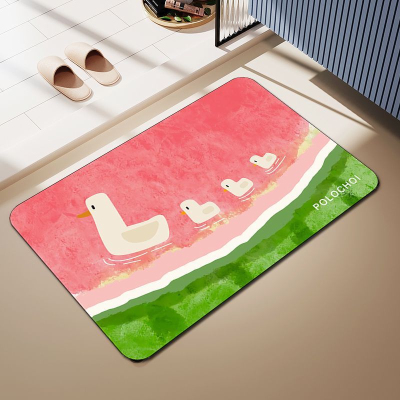 Cartoon Dog-Themed Bath Mat Bowlift