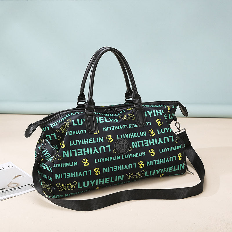 Stylish Floral Print Weekend Duffel Bag Bowlift