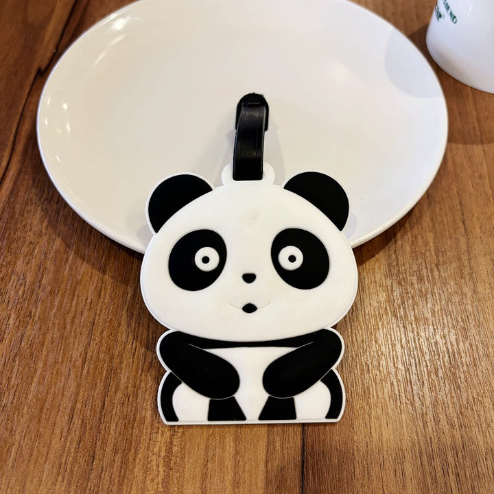 Cute Panda-Themed Luggage Tag Bowlift
