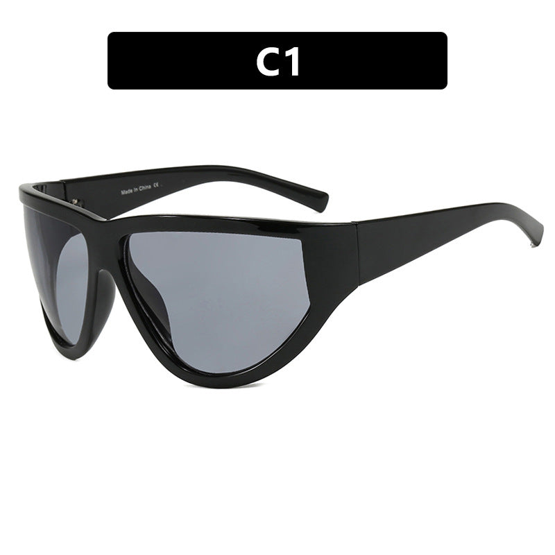 Women's futuristic sunglasses with sporty design and flexible lenses Bowlift