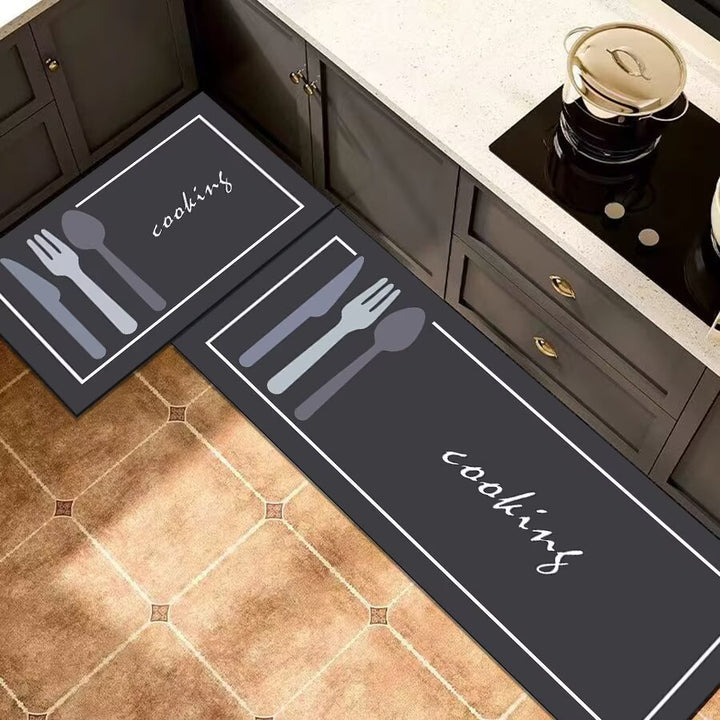 Kitchen Themed Anti-Fatigue Mat Set Bowlift