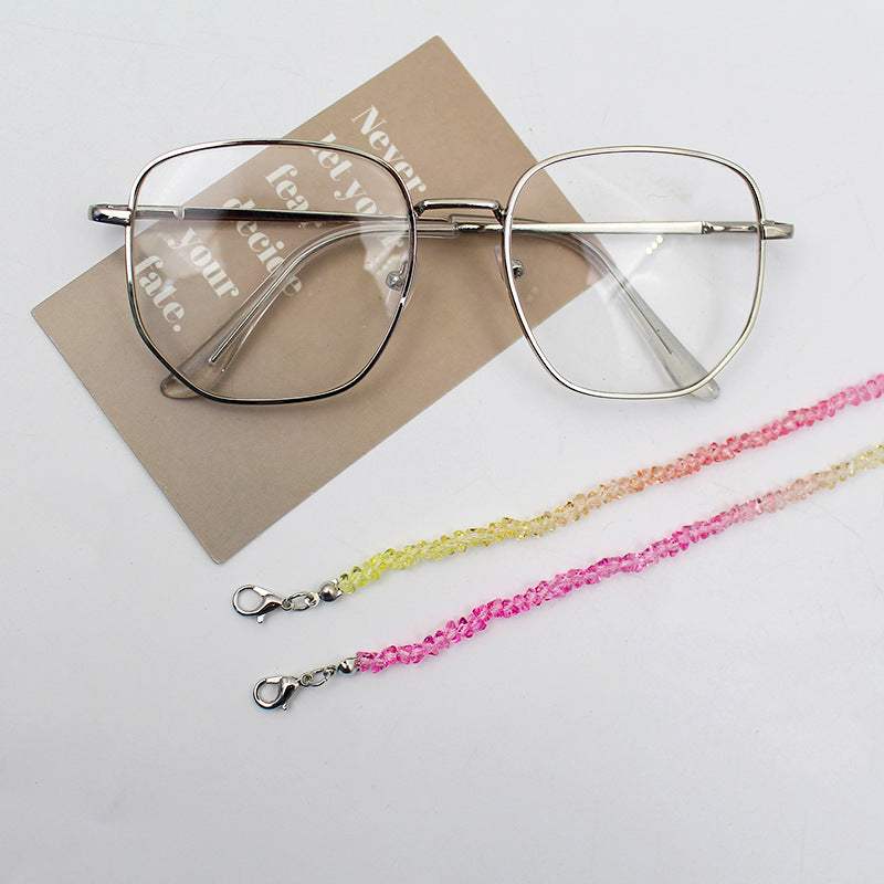 Elegant Crystal Beaded Eyewear Chain Bowlift