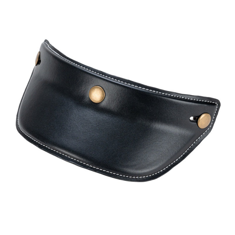 Classic Leather Helmet Visor Bowlift