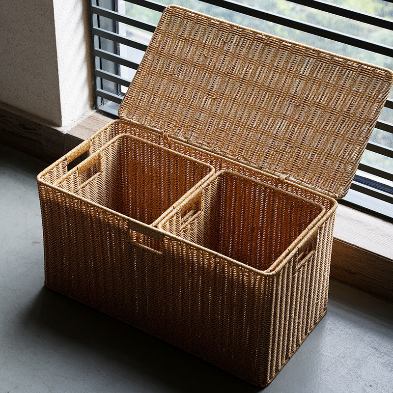 Crafted Wicker Storage Chest Bowlift