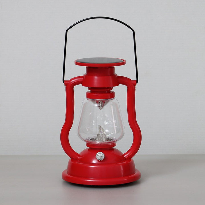 Antique-Style LED Hurricane Lantern With Flickering Flame Effect Glass Globe And Hanging Handle Portable Decorative Lamp Bowlift