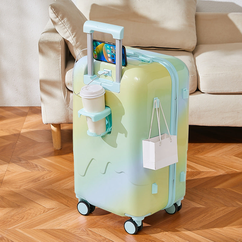 Unisex Smart Charging Cabin Suitcase Bowlift
