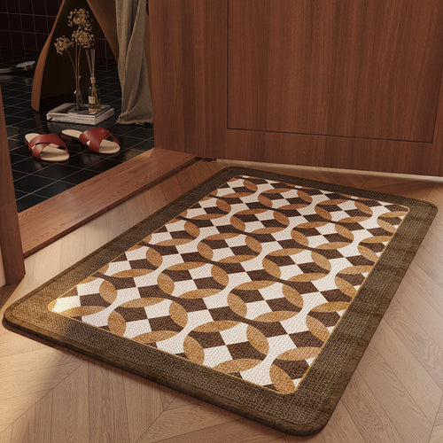 Geometric Pattern Decorative Entryway Mat