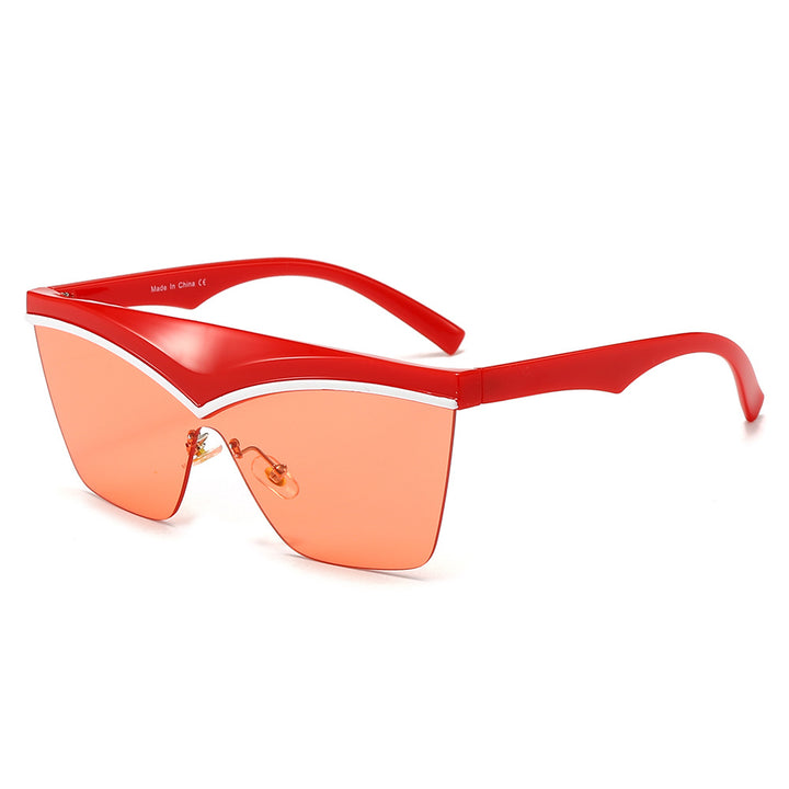 Ladies Designer Sunglasses with Asymmetrical Frame and High-Tech Lenses Bowlift
