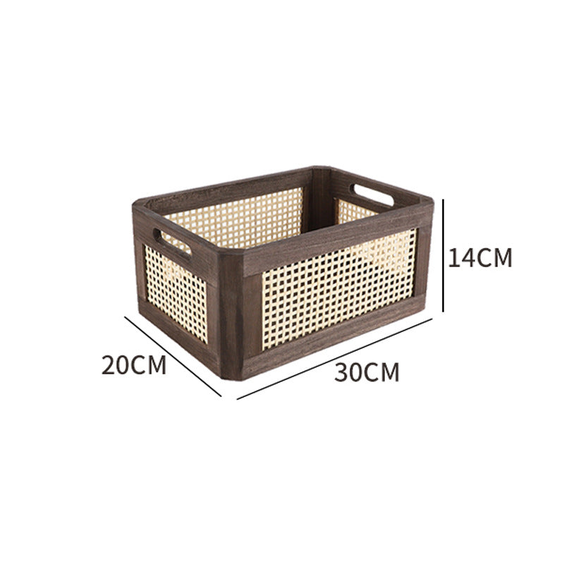 Versatile Wooden Storage Basket Bowlift