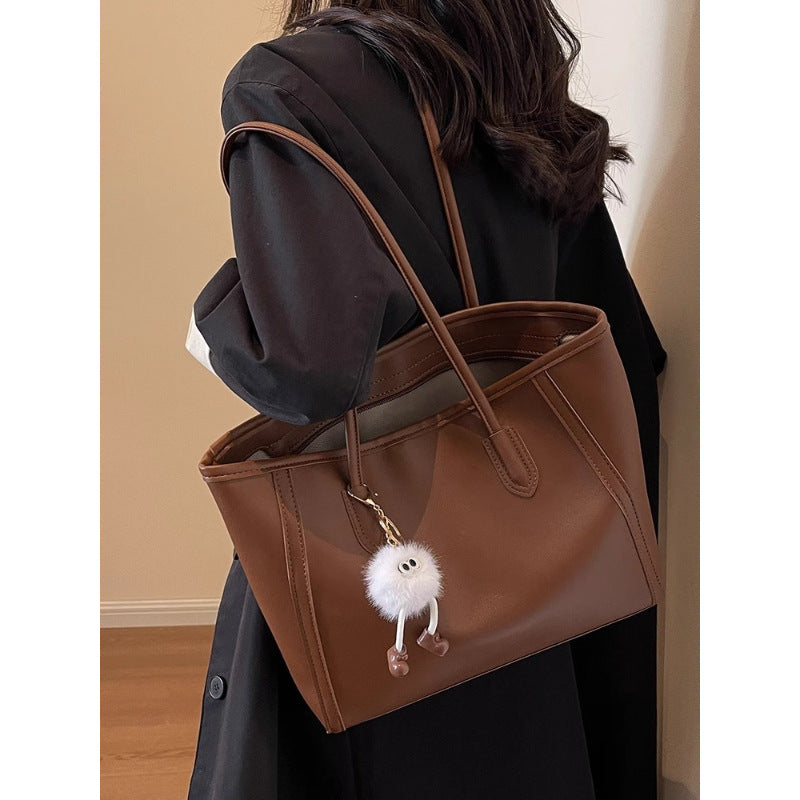 Classic Faux Leather Tote Bag Bowlift