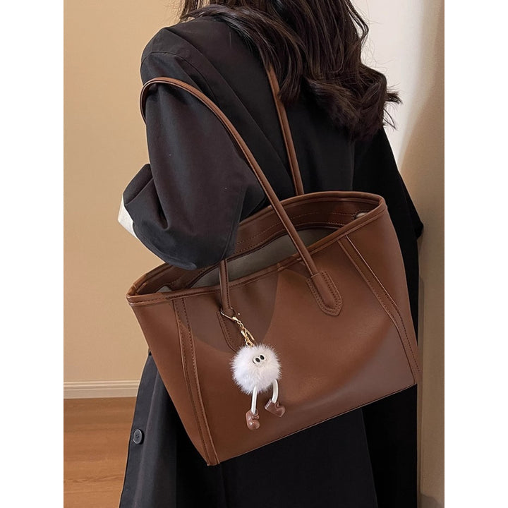 Classic Faux Leather Tote Bag Bowlift