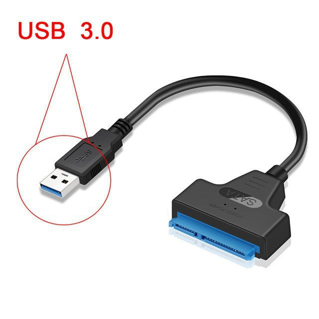 USB 3.0 to SATA Data Transfer Cable Adapter Bowlift