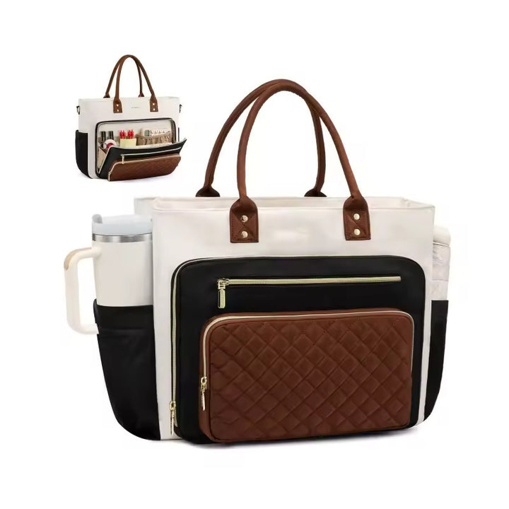 Practical Handbag with Structured Organizer Bowlift