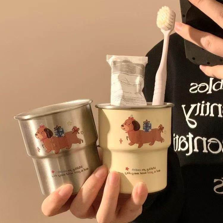 Toothbrush holder with cheerful dog design Bowlift