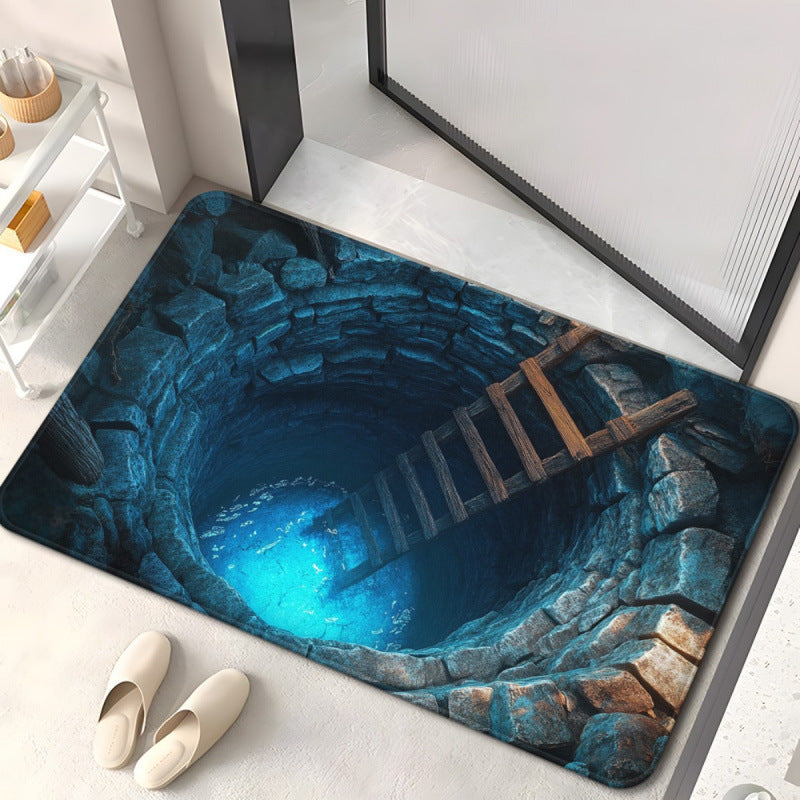Artistic Swirl Area Rug Bowlift