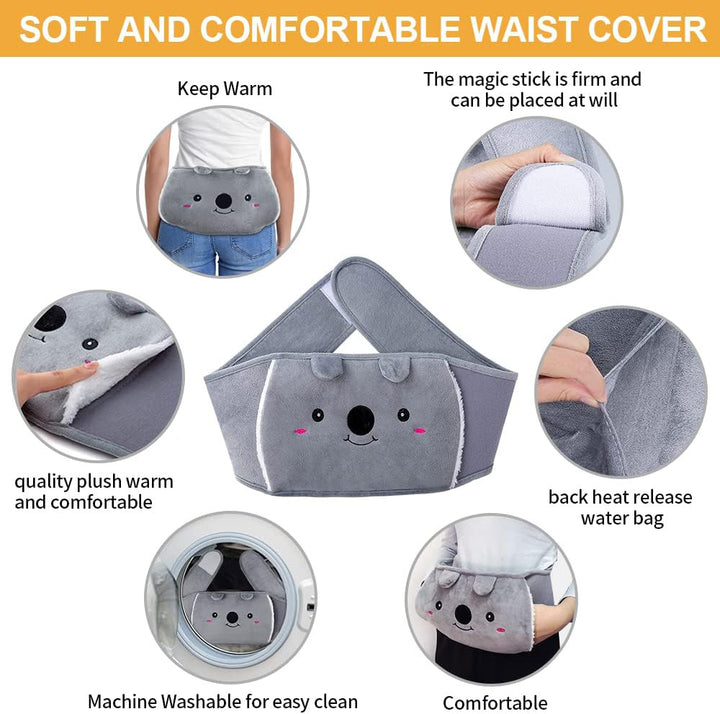 Cute Plush Hot Water Bottle Set Bowlift