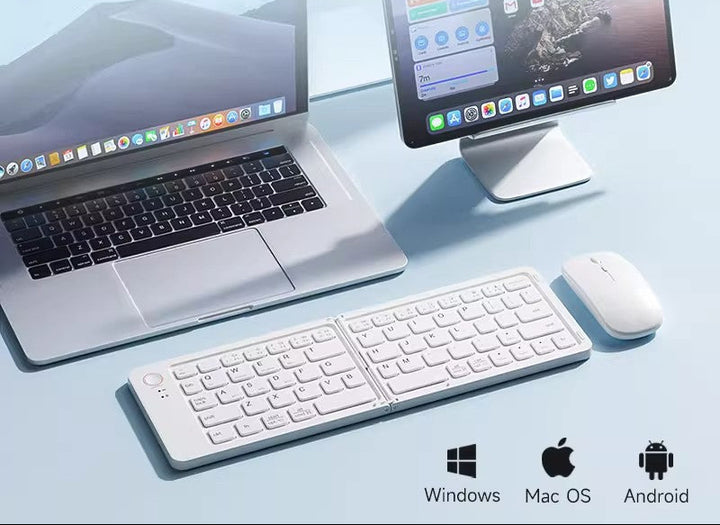 Foldable Bluetooth Keyboard and Mouse Combo Bowlift