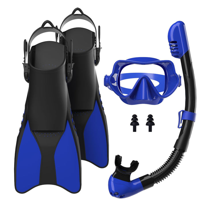 Snorkel set with high-quality fins and ergonomic diving mask Bowlift
