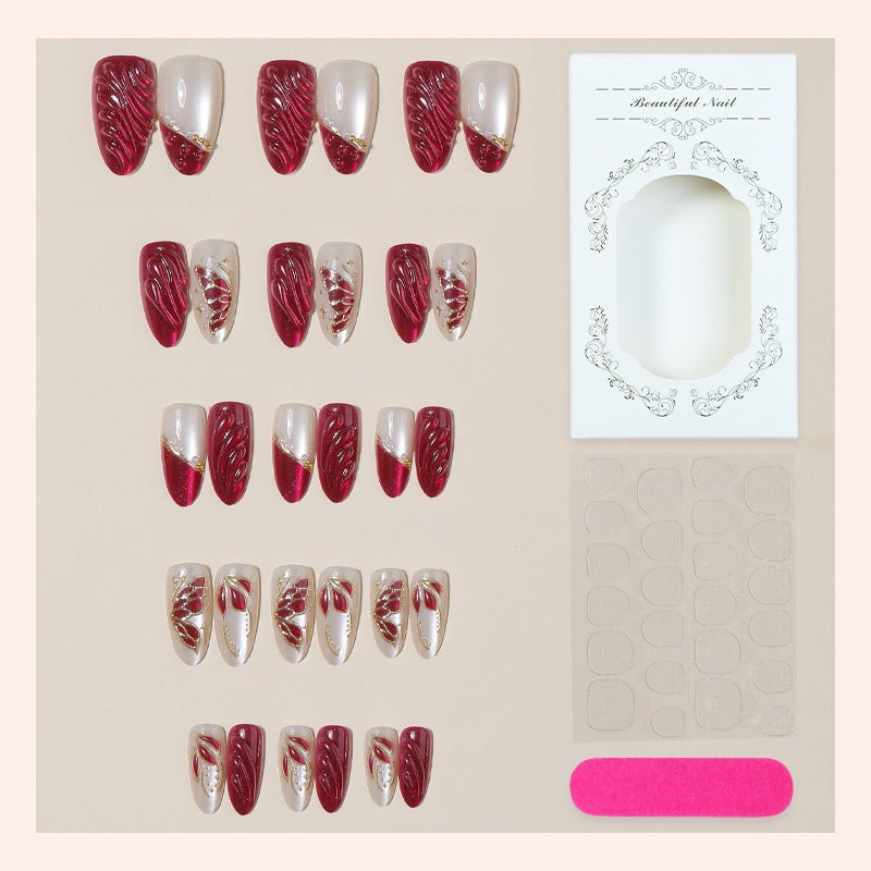 Artificial artificial nails with 3D decorations Bowlift