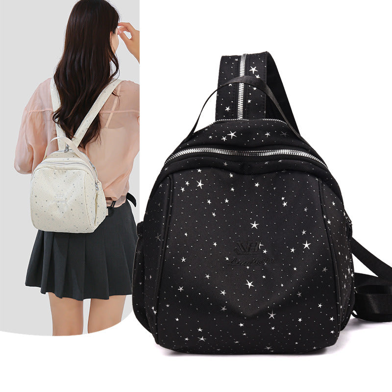 Stylish Star-Patterned Backpack Bowlift