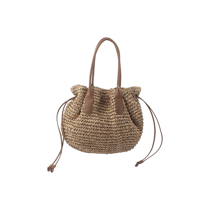 Trendy Backpack Bag Made of Woven Natural Material Bowlift