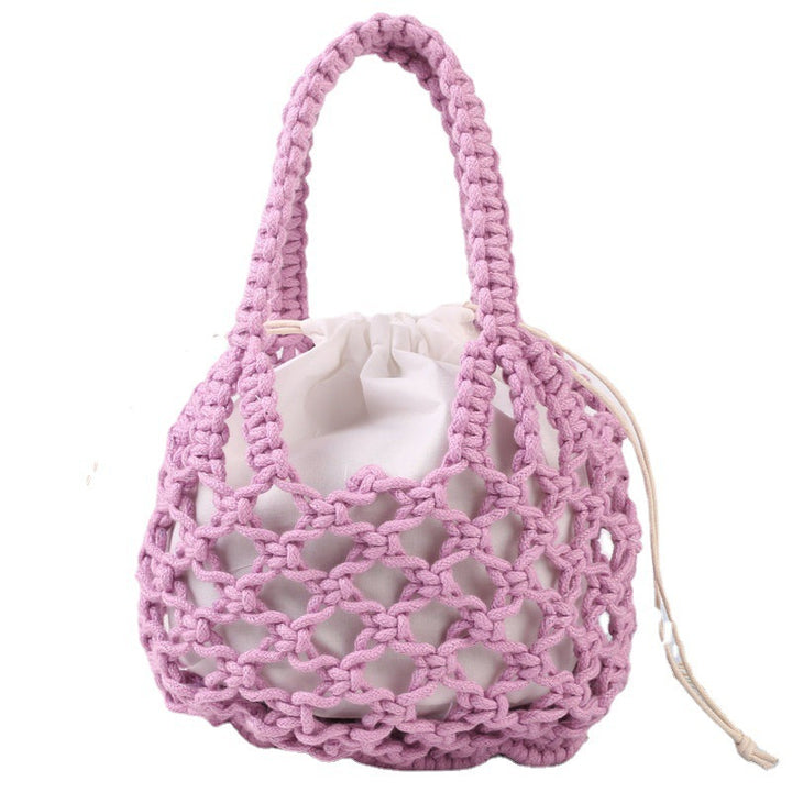 Hand-knotted tote bag with inner drawstring closure Bowlift