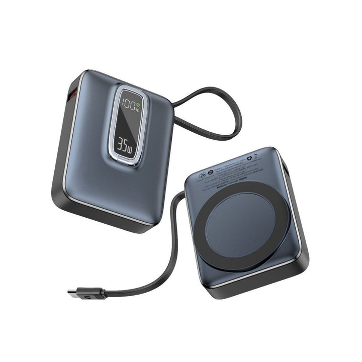 Portable Power Bank with Innovative Wireless Charging Function and Digital Charging Indicator Bowlift