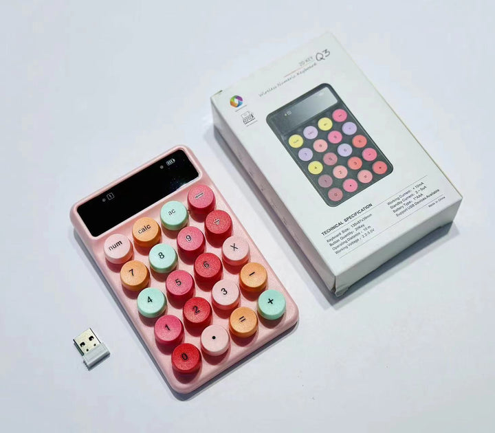 Wireless Retro Calculator Keyboard Bowlift