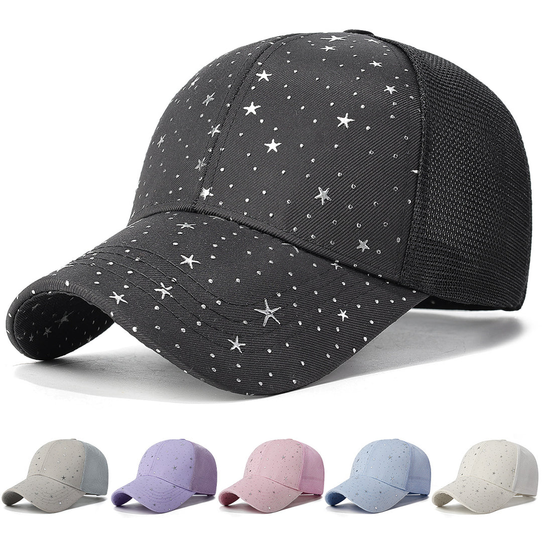 Women's Star-Embellished Activewear Cap Bowlift