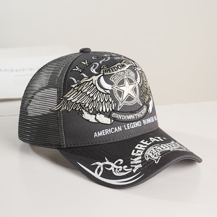 Unisex Trucker Cap with graphic design and breathable mesh Bowlift