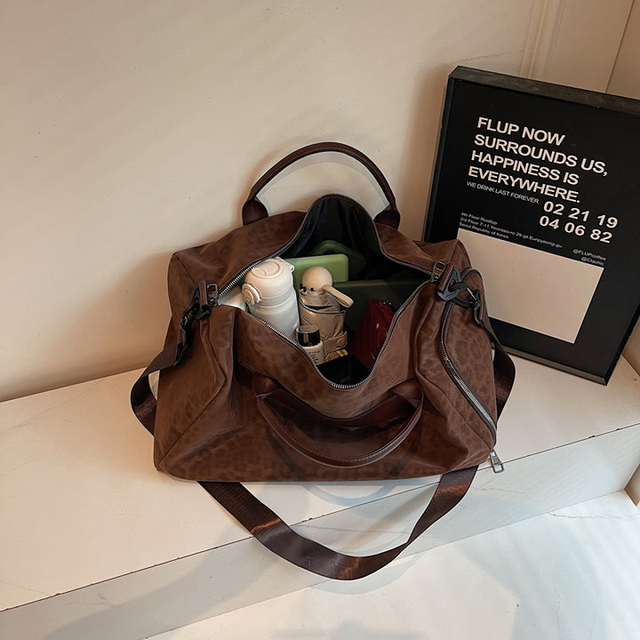 Chic Animal Print Travel Duffle Bag Bowlift