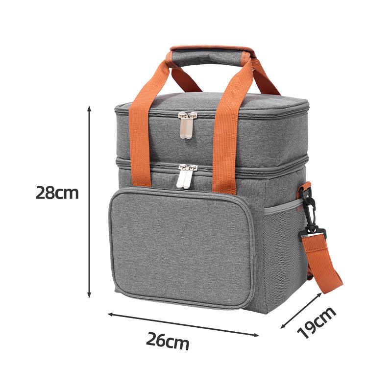 Insulated Dual-Layer Lunch Cooler Bowlift