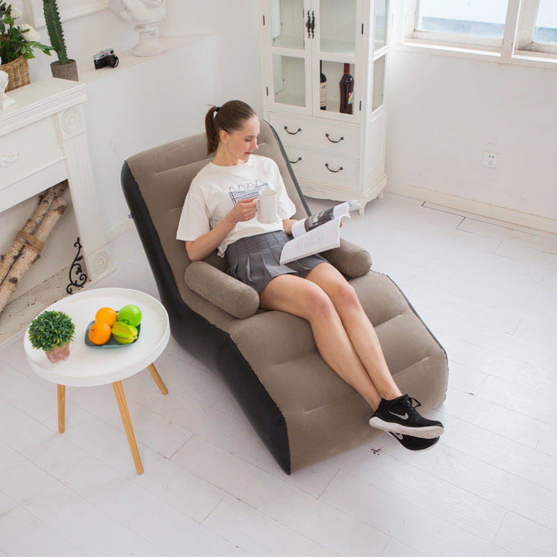 Women's Inflatable Comfort Lounge with Ergonomic Armrests Bowlift