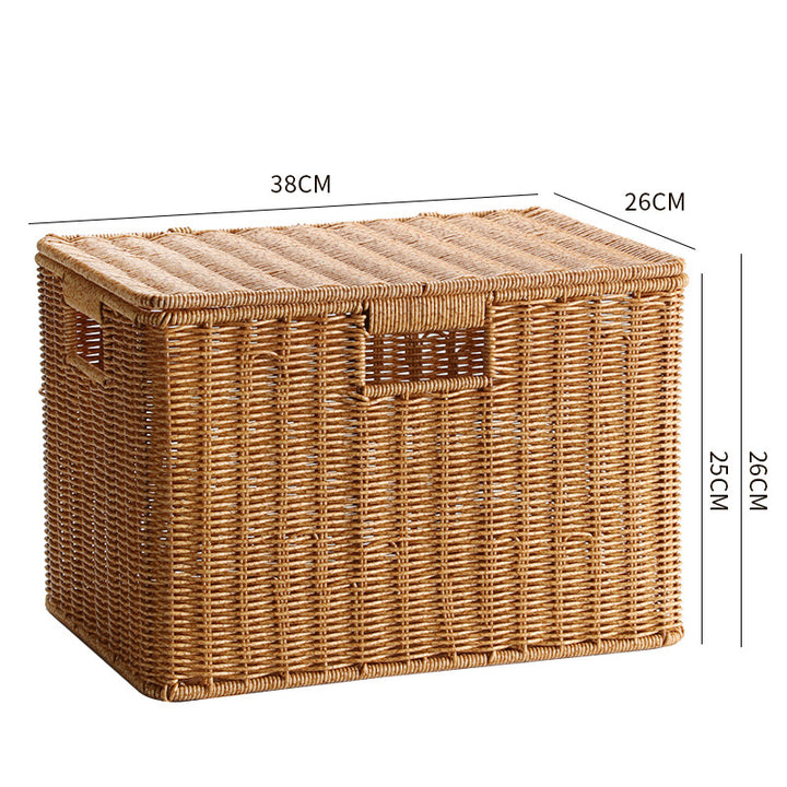 Unisex Multifunctional Storage Box made of natural wicker Bowlift