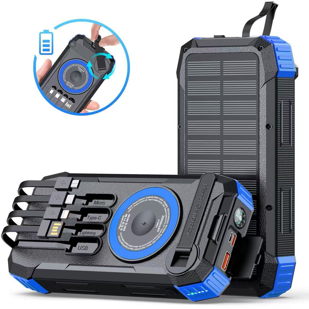 Solar Powerbank with Multifunctional Charger Bowlift