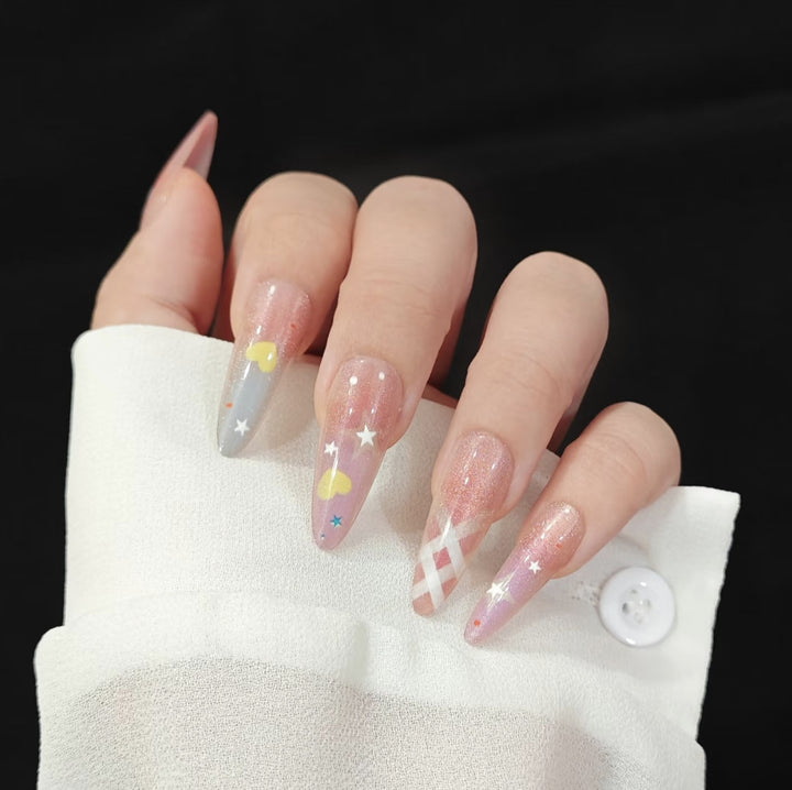 Gradient Gel Nail Extensions