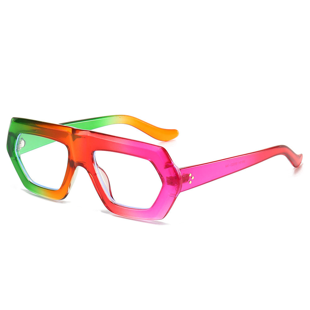 Women's fashionable optical glasses in extravagant hexagon design Bowlift