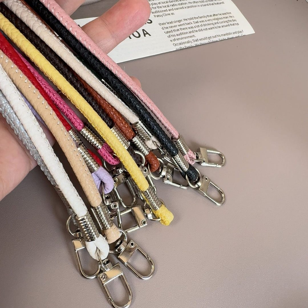 Braided Leather Keychain Strap Bowlift