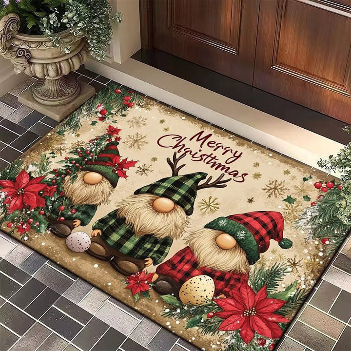 Floral Themed Welcome Mat Bowlift