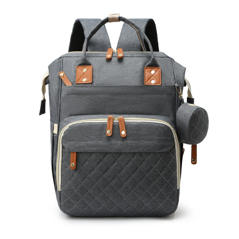 Quilted Multi-Functional Diaper Backpack Bowlift