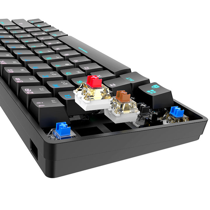RGB Mechanical Gaming Keyboard with Customizable Backlit Effects Bowlift