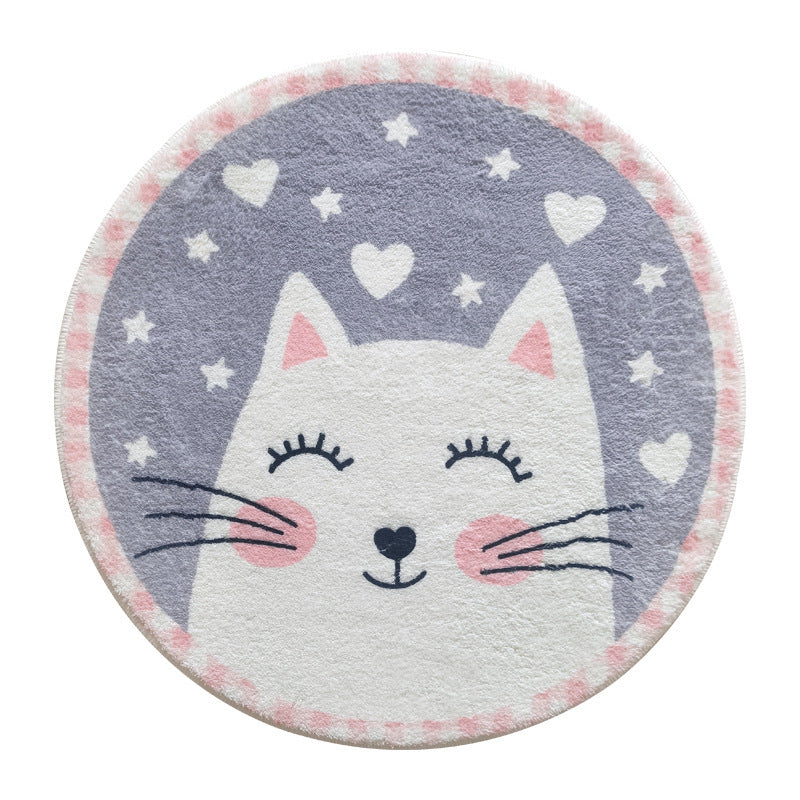 Playful Airplane-Themed Round Area Mat Bowlift