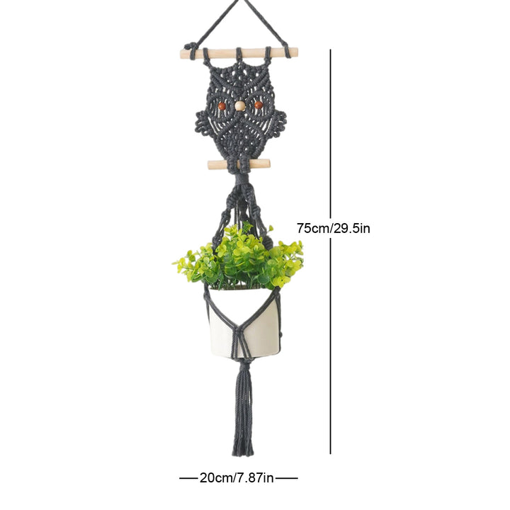 Decorative Macrame Owl Planter Bowlift