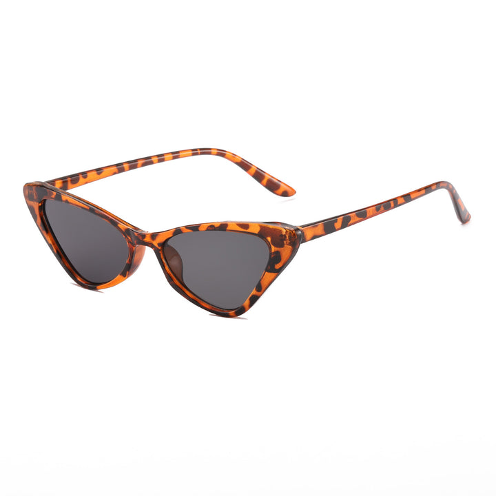 Women's Cat-Eye Sunglasses with Animal Print and UV Protection Bowlift