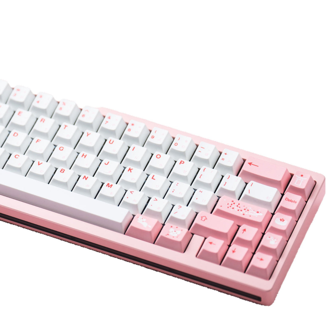 Custom Pink Keycap Mechanical Keyboard Bowlift